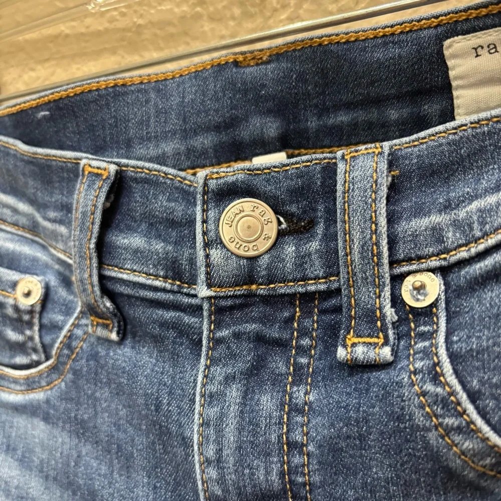 RAG & BONE Capri Denim Skinny Jeans in Rae Size 25 Minimalist Emo Indie